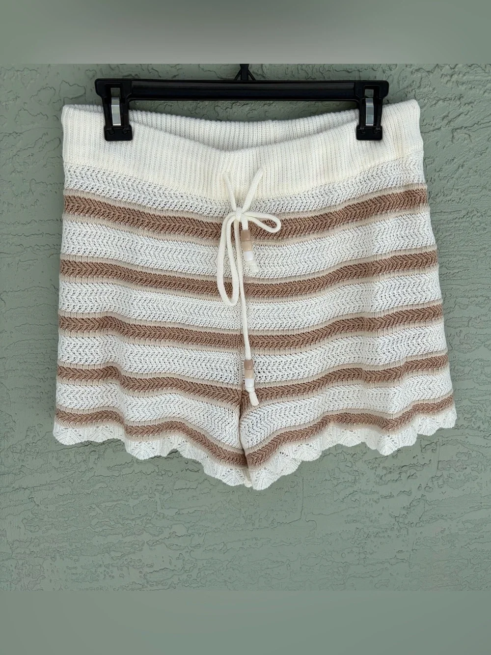 Madden NYC Crochet Tank Top and Shorts Set - Size XL